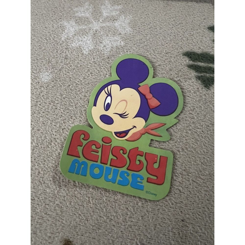 Sandylion Vintage‎ Sticker Disney Mickey Mouse Series 1  8 Of 12 Fiesty Mouse